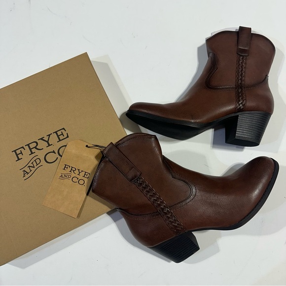 Frye Shoes - Frye Brown  Western Ankle Boots